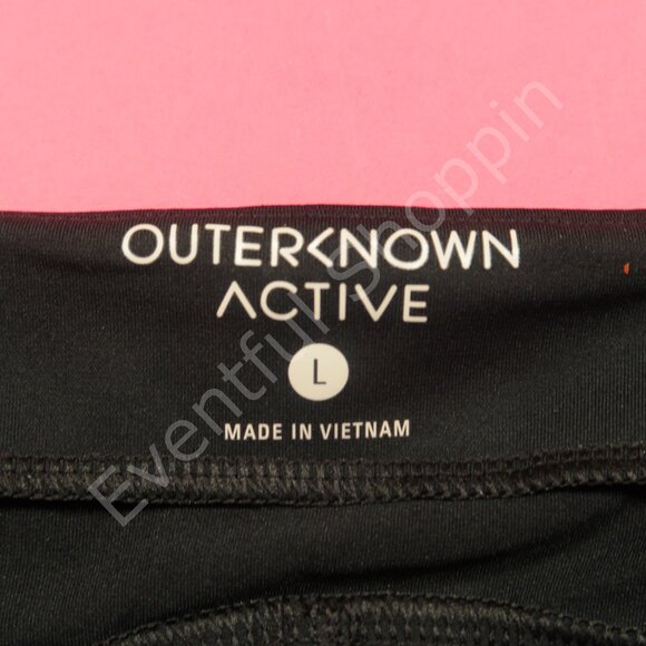 Outerknown Jogger Mens Large Black Warm Up Knit Pants - Picture 6 of 8